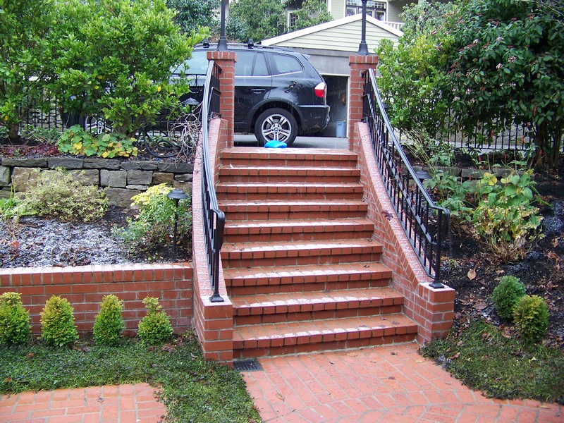 Brick staircase