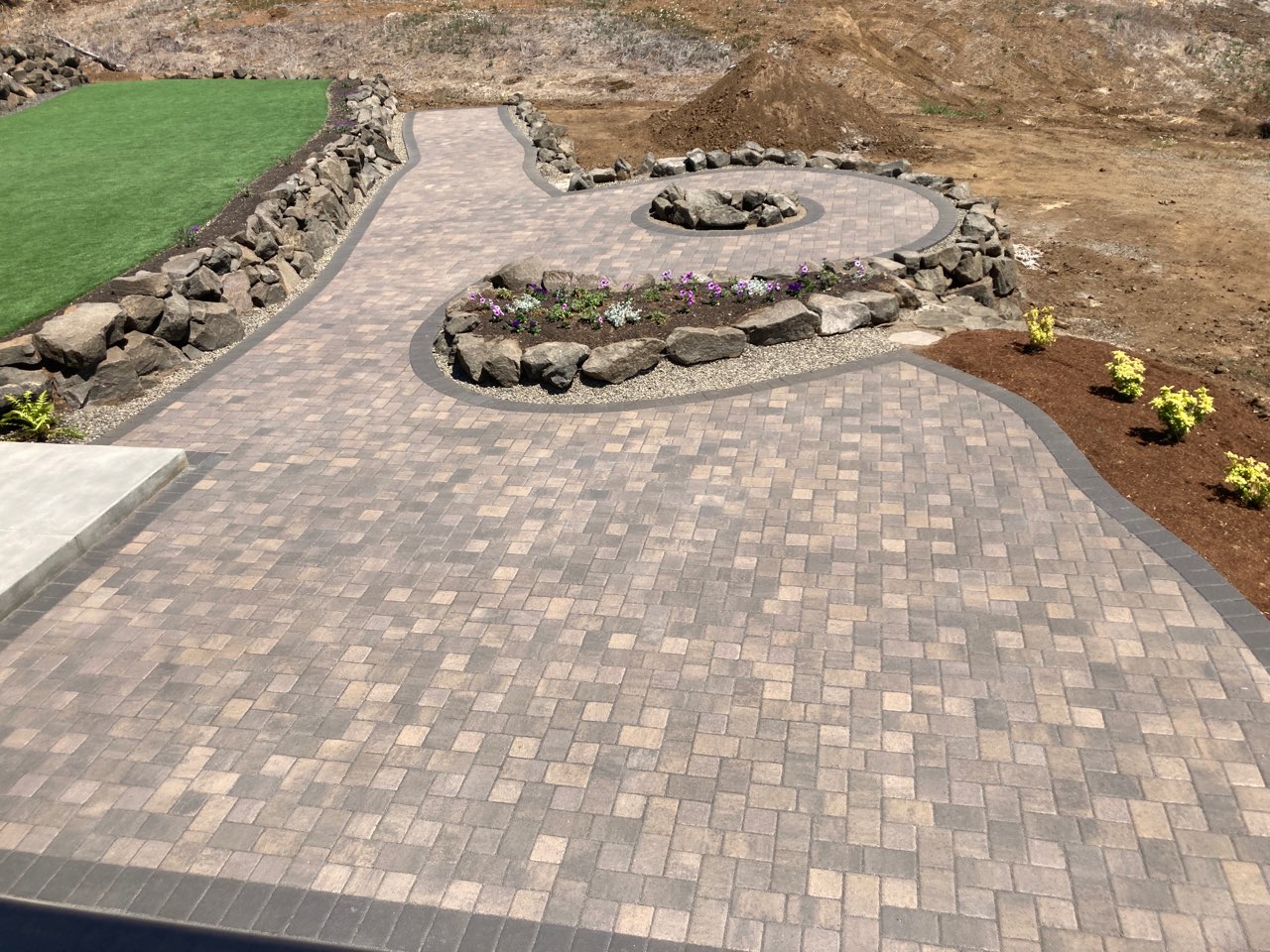 sand paver patio