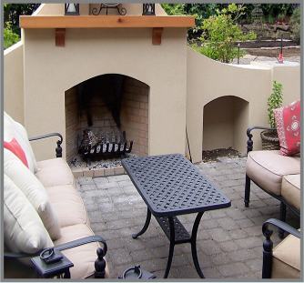 outdoor fireplace 